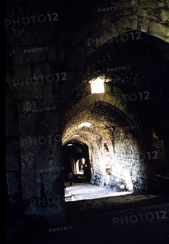 Crusader castle Krak des Chevaliers, Syria in 1998