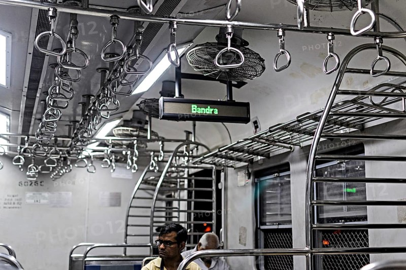 Indicator in train, Bandra Railway Station, Mumbai, Maharashtra, India, Asia