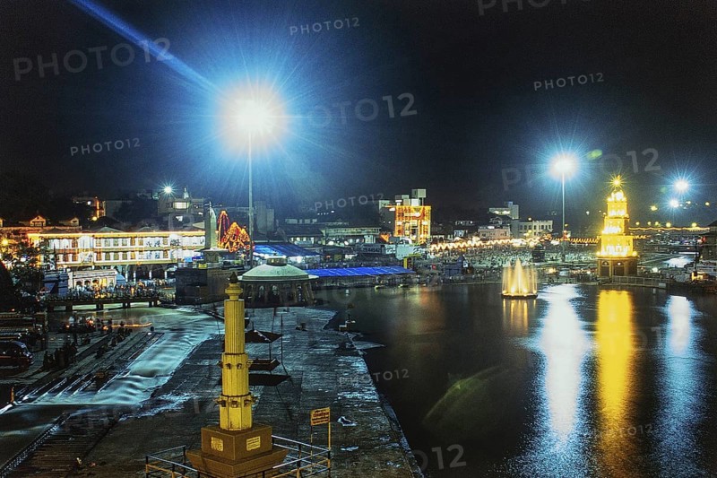 Kumbh Mela on ghats of river Godavari, Nashik, Maharashtra, India, Asia