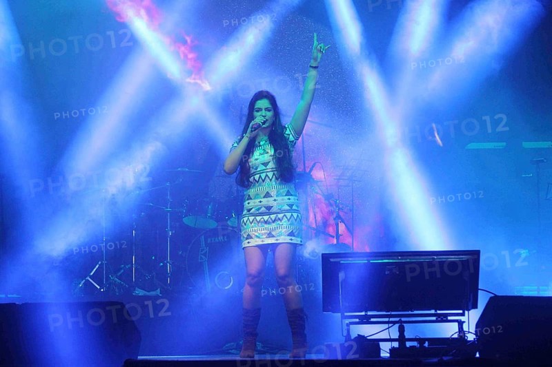 Bollywood singer Harshi Mad perform during Mid Day music concert at Phoenix Marketcity, in Mumbai, India on September 25 2016