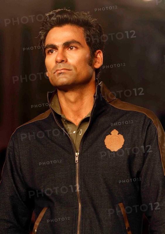 Former Indian cricket player Mohammad Kaif walks ramp launch clothing brand YWC designed Shantanu Nikhil Mumbai
