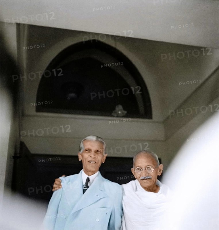 Mahatma Gandhi meeting Muhammad Ali Jinnah, Mumbai, Maharashtra, India, Asia, September 9, 1944, Asia