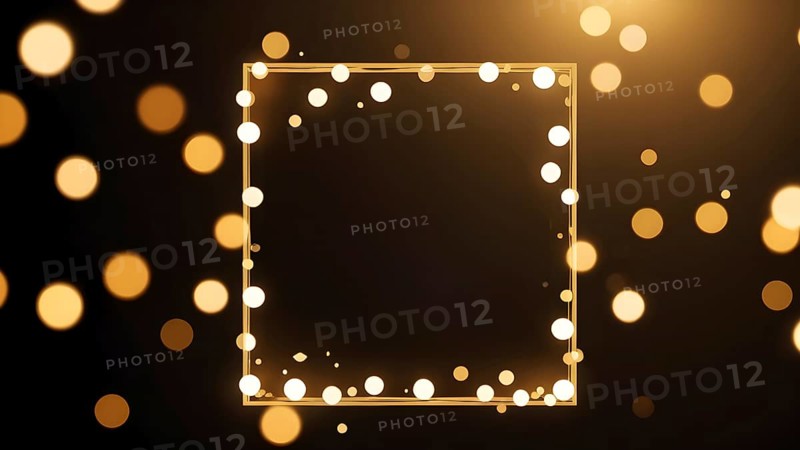 Bokeh And Bright Golden Lights. Blurred bokeh background background. AI generated image, ai