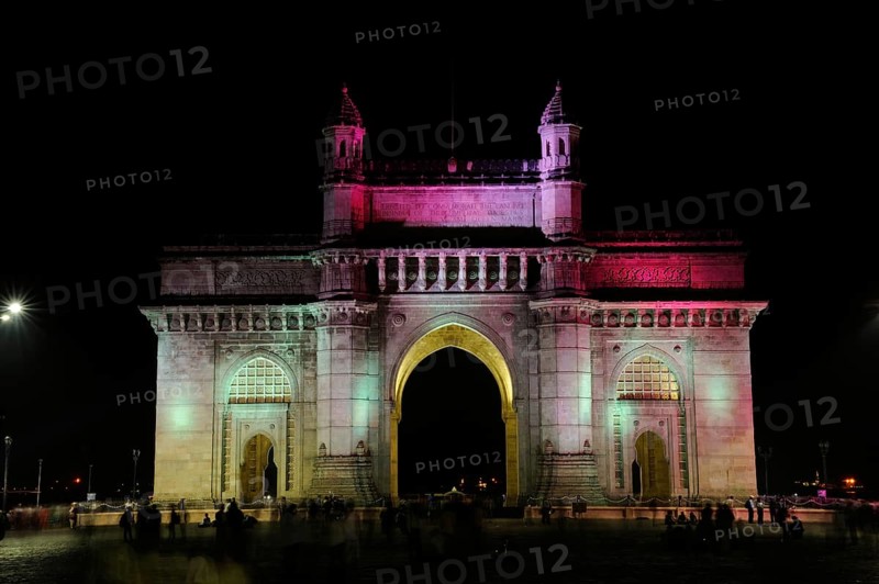 Illumination gateway of india, mumbai, maharashtra, India, Asia