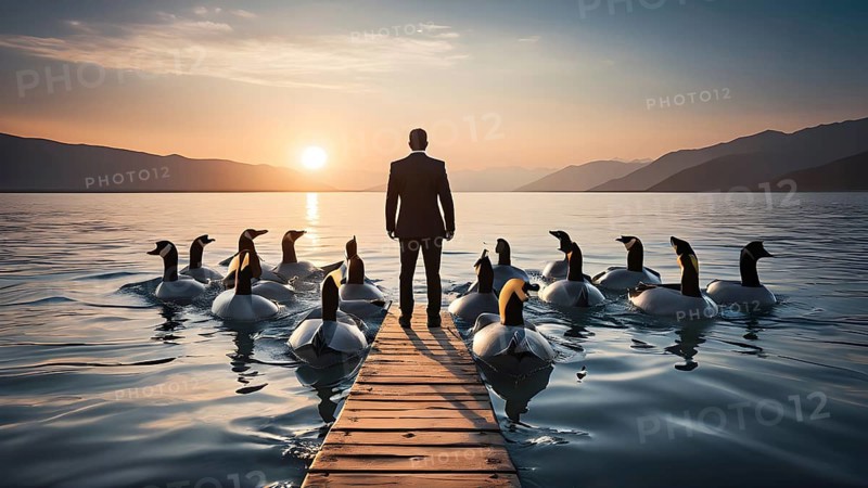 Concept of teamwork and partnership. Positive team motivation. People joining for cooperation success business. AI generated image
