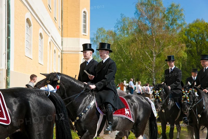 Every year at Easter there are about 5 processions in Lusatia, each with about 200 riders. The Catholic Church continues old Sorbian rites here. Thousands of spectators watch the impressive cavalcades