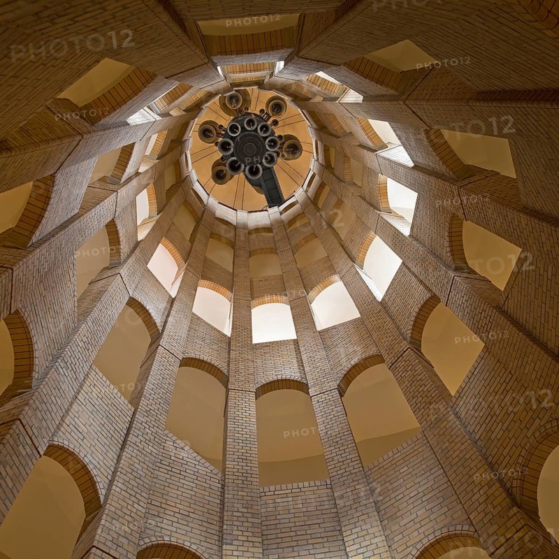 Interior shot, view of the bell tower, French Cathedral, Gendarmenmarkt, Berlin, Germany, Europe