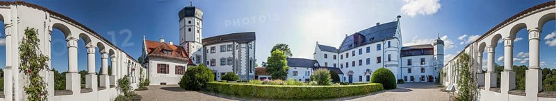Castle in Illertissen Panorama Germany