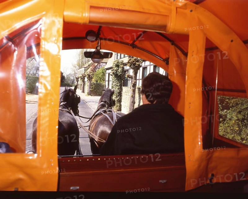 DEU, Germany: The historical slides from the times 80-90s, Mettingen. Covered wagon trip on 21.4.91 MR yes