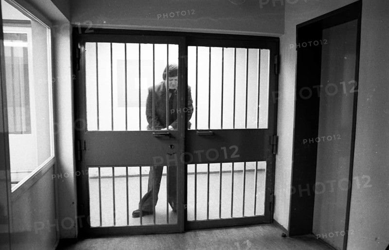 The correctional institution (JVA) in Iserlohn-Drueplingsen, here on 20 January 1975, is a juvenile detention centre for young people from 14 to 24 years of age, who can also learn many professions at this facility, Germany, Europe