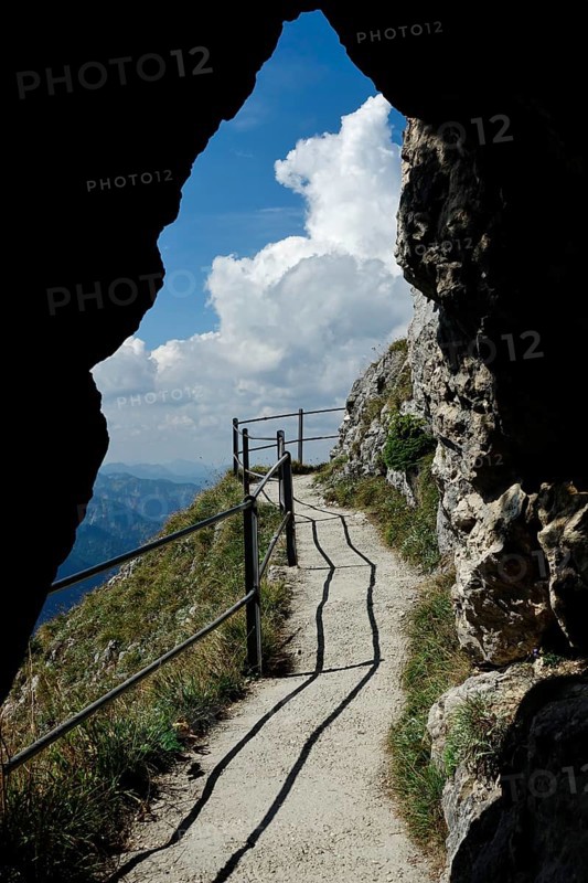 View from the Wendelstein into the surroundings, August, Bavaria, Germany, Europe
