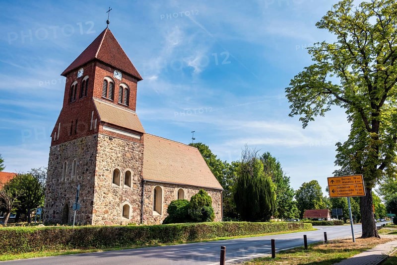 Wensickendorf village church, Oberhavel district, Brandenburg, Germany, Europe