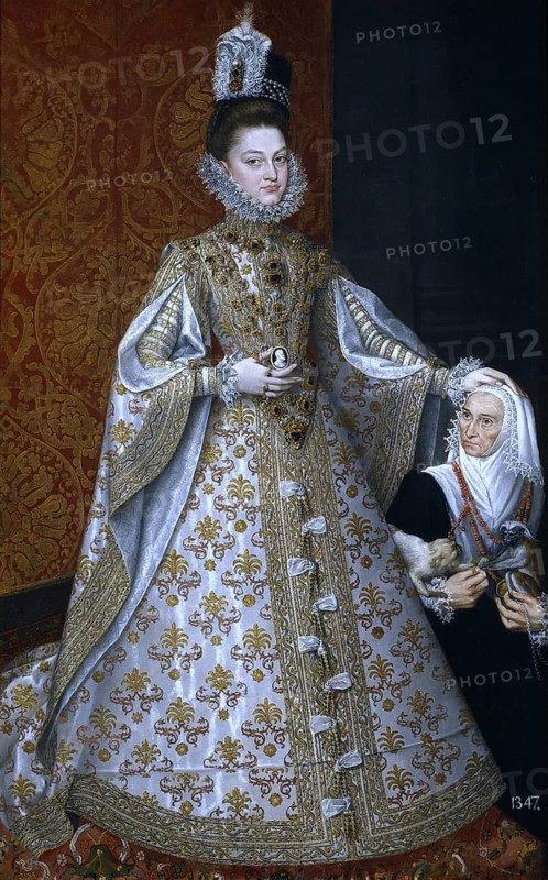 Isabella Clara Eugenia of Spain, Isabel Clara Eugenia de Austria y Valois, 12 August 1566, 1 December 1633, was a Spanish infanta and governor of the Spanish Netherlands, Historical, digitally restored reproduction of a 19th century original