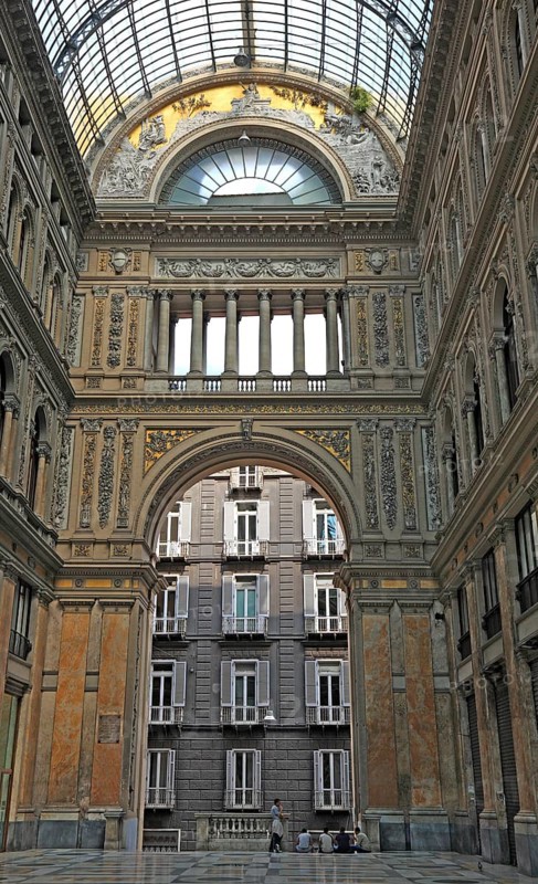 Galleria Umberto I, shopping arcade in the old town of Naples, Campania, Italy, Europe