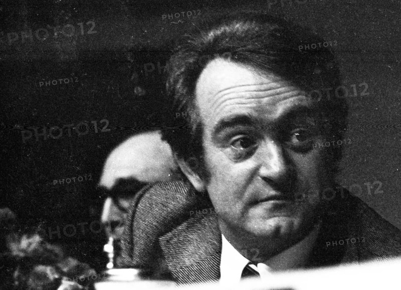 An election rally of the Social Democratic Party of Germany (SPD) on 23.4.1975 in the Westfalenhalle in Dortmund..Johannes Rau, Germany, Europe
