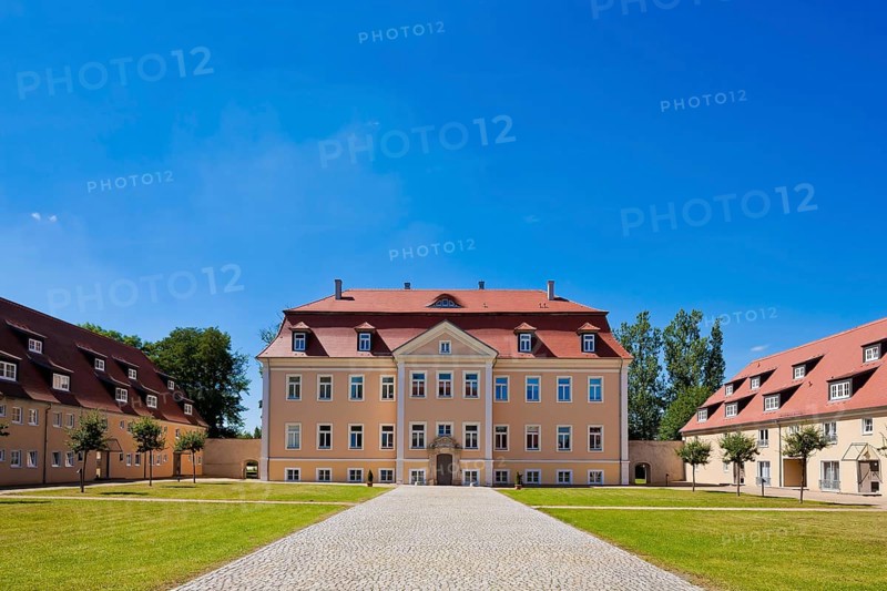 Ammelshain Castle in Naunhof, the stately manor was built in 1723 as a castle-like Baroque building