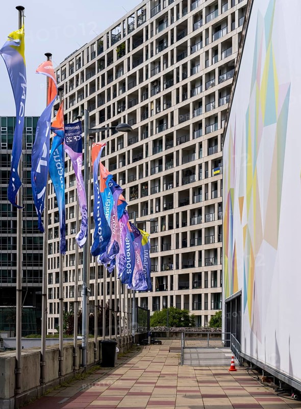 High-rise buildings in Donaupark, Donau City, Vienna Austria