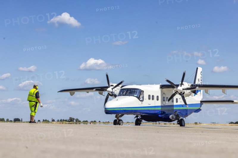 Dornier Do228NG, new generation turbine-powered propeller aircraft from RUAG, International Aerospace Exhibition, ILA Berlin Air Show, Schönefeld, Brandenburg, Germany, Europe