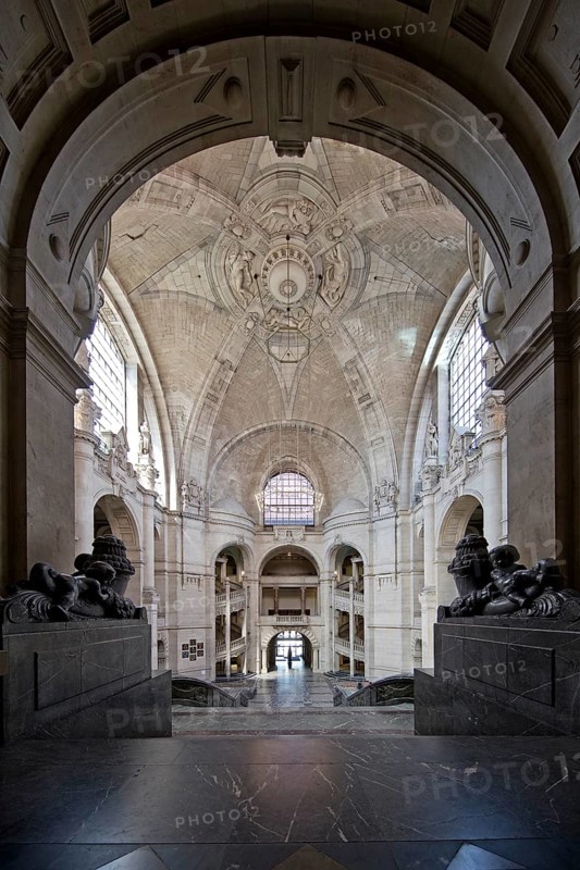 Neues Rathaus, interior view, Wilhelminian palace-like magnificent building in eclectic style, Hanover, Lower Saxony, Germany, Europe