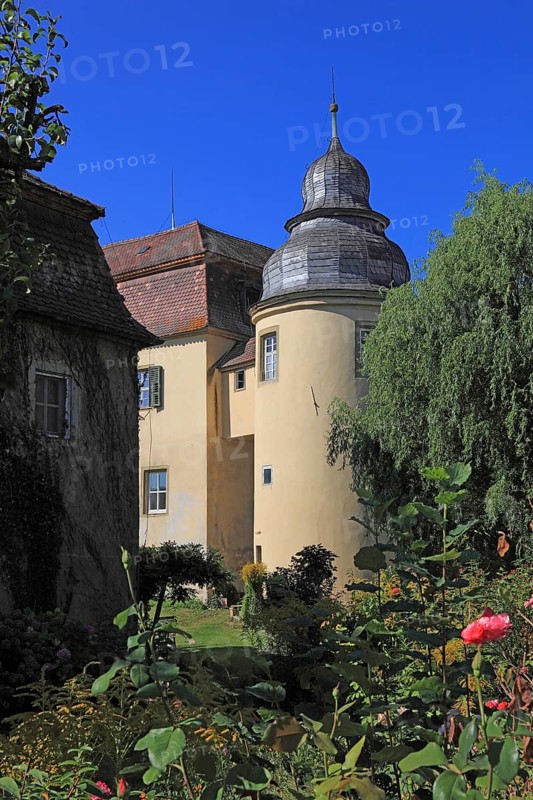Fröhstockheim Castle, municipality of Rödelsee, district of Kitzingen, Lower Franconia, Bavaria, Germany, Europe