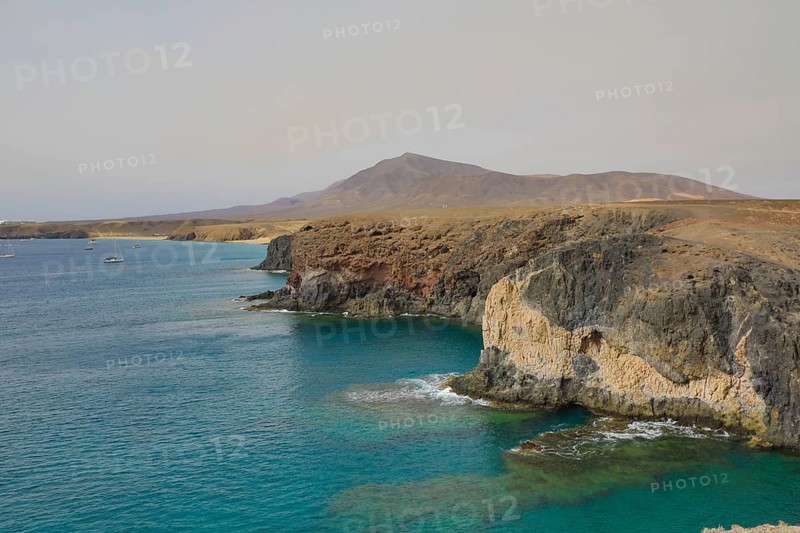 Papagayo Beach in Los Ajaches National Park, Lanzarote, Canary Islands, Spain, Europe
