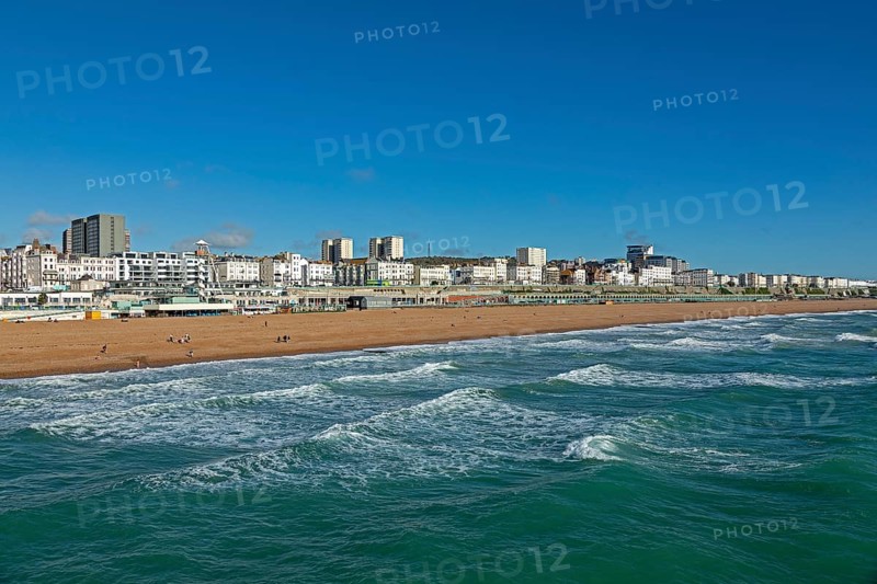 Seafront, Sea, Beach, Brighton, East Sussex, England, United Kingdom, Europe