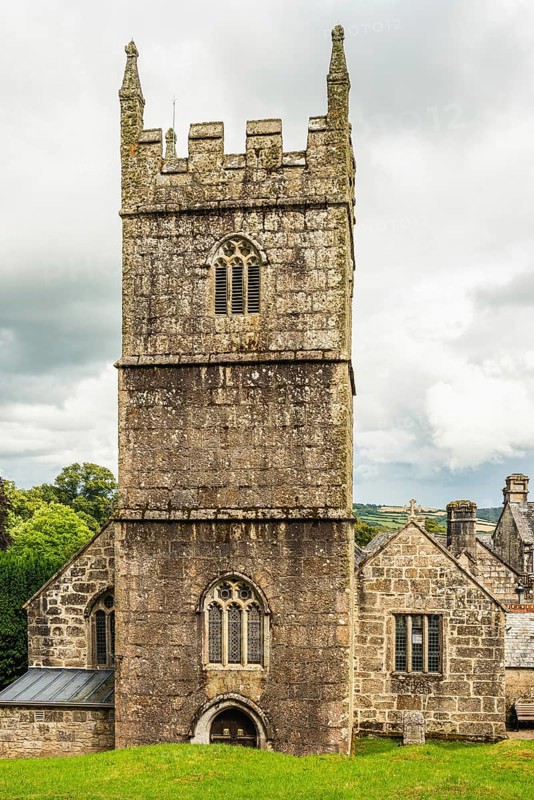 Church in Lanhydrock House and Garden, Bodmin, Cornwall, England, UK