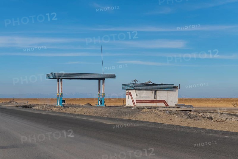 Remote gas station, eastern Kazakhstan