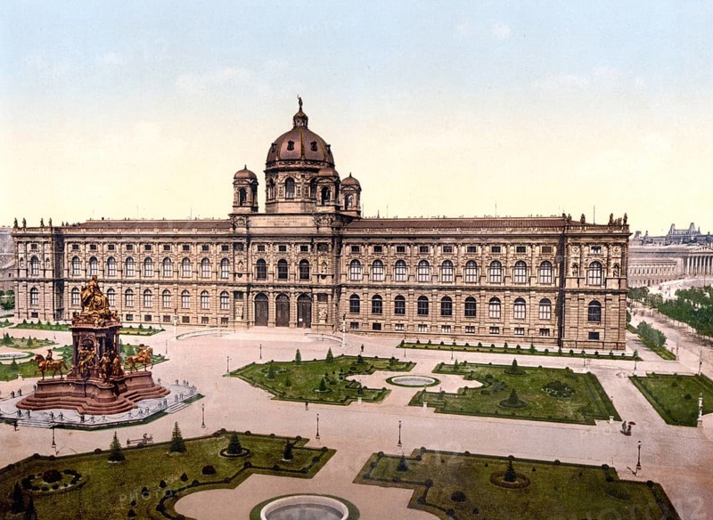 K.K. Museum in Vienna, Austria, c. 1890, Historic, digitally restored reproduction from a 19th century original, Imperial and Royal Museum in Vienna, Austria, c. 1890, Historic, digitally restored reproduction from a 19th century original, Europe