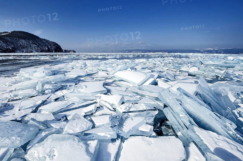 Ice chaos, Lake Baikal, Olkhon Island, Pribaikalsky National Park, Irkutsk Province, Siberia, Russia, Europe