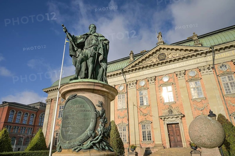 Statue of Gustavo Erici, Riddarhuset, Assembly House of the Swedish Nobility, Stockholm, Sweden, Europe