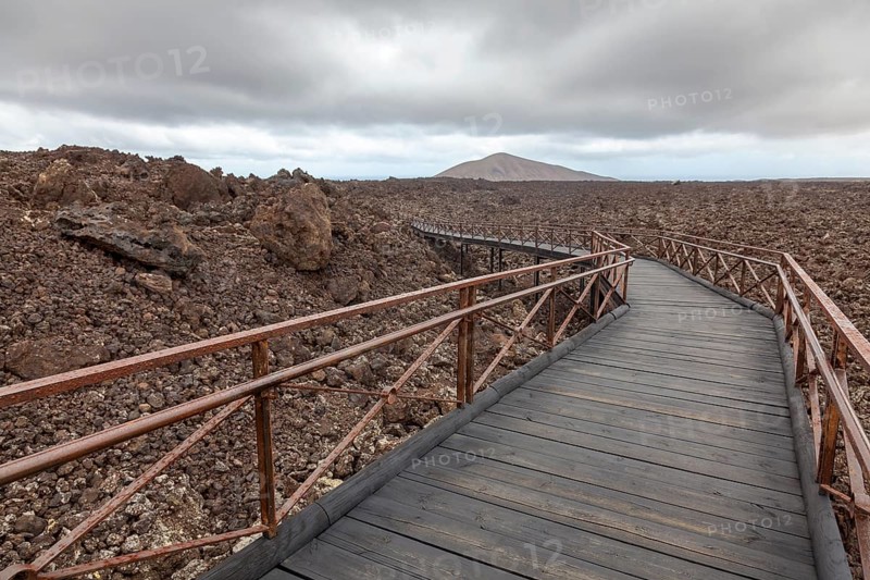Lava landscape, Timanfaya National Park, Lanzarote, Canary Islands, Spain, Europe