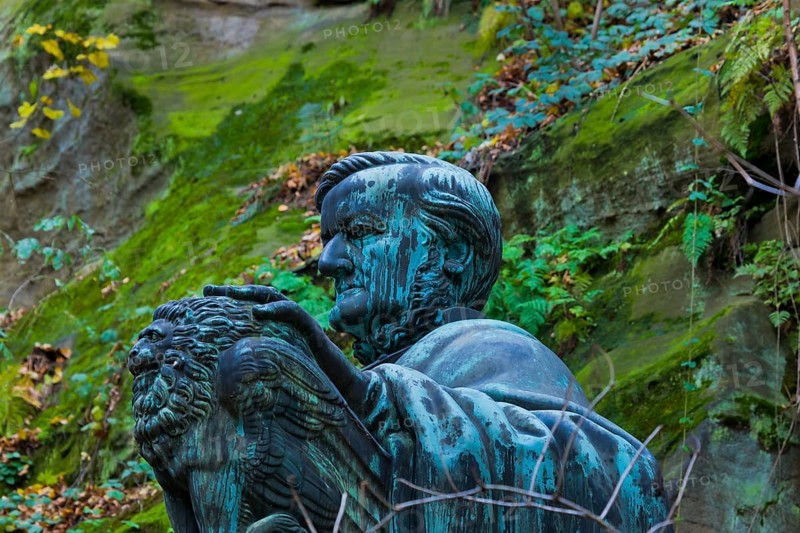Richard Wagner monument in Liebethaler Grund