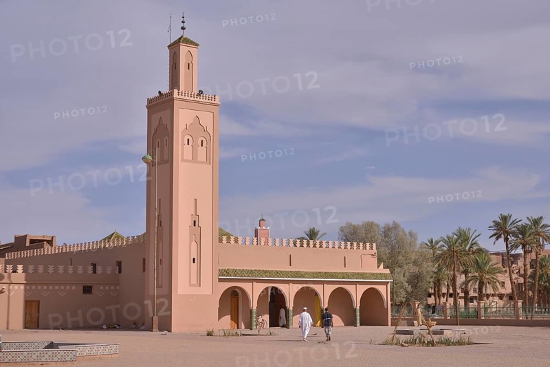 Mosque, Tamegroute, Souss-Massa-Draa region, Morocco, Africa