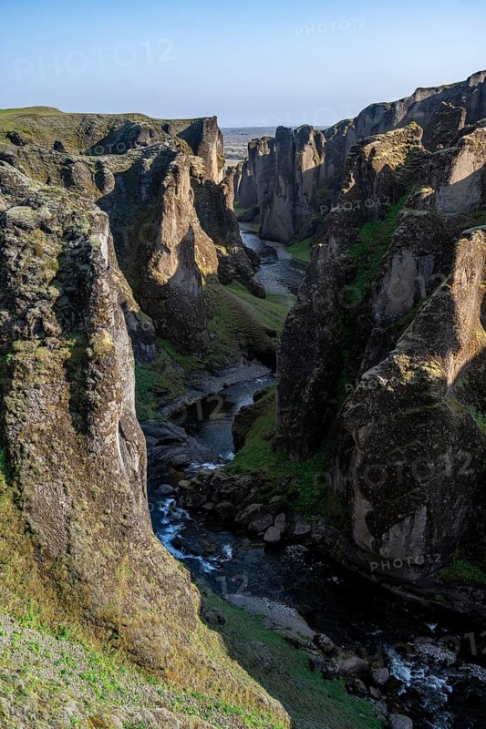 Fjaðrárgljúfur Canyon, Fjadrargljufur, deep gorge, near Kirkjubæjarklaustur, South Iceland, Iceland, Europe
