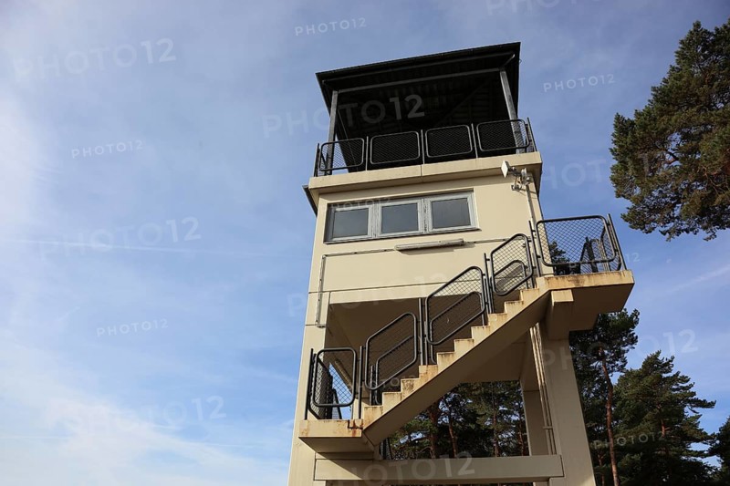 Point Alpha, memorial and meeting place on the road between Geisa (Thuringia) and Rasdorf (Hesse), Germany, Observation Tower, Europe