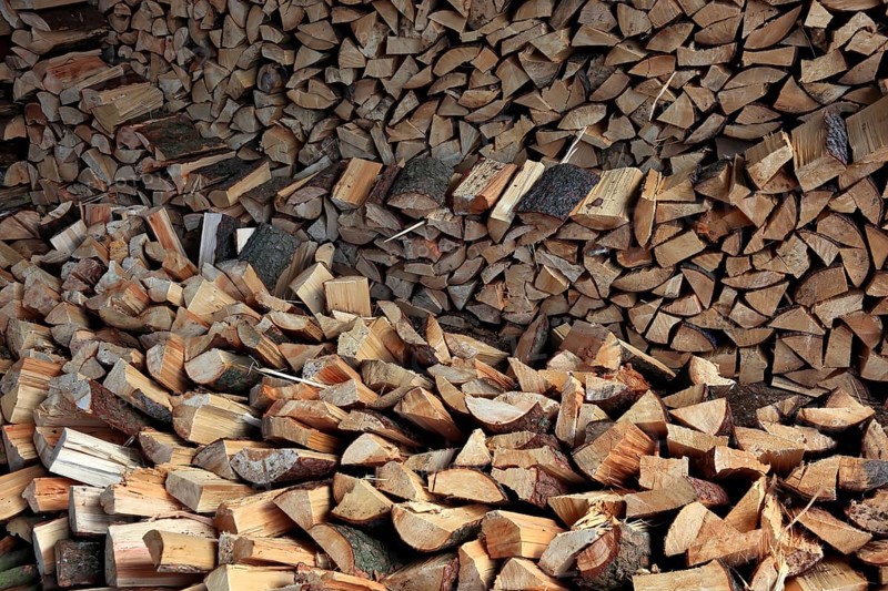 Firewood, split logs