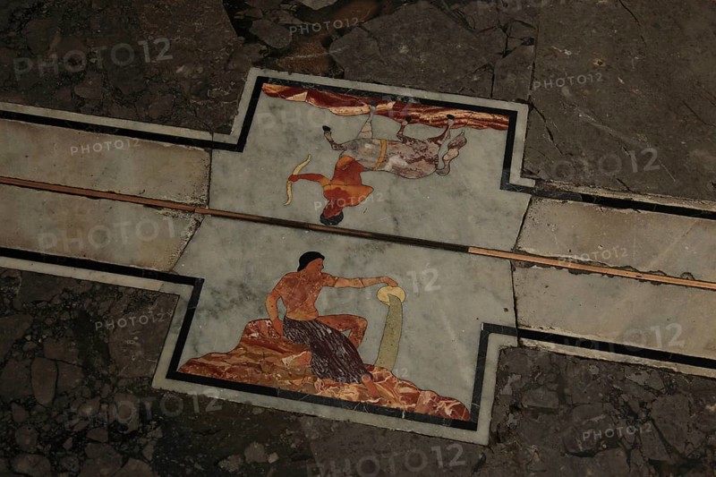 City of Palermo, in the Cathedral Maria Santissima Assunta, Zodiac on the floor in front of the chancel, UNESCO World Heritage Site, Sicily, Italy, Europe
