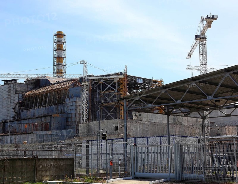 Exclusion zone, in the uninhabitable 30-kilometre zone around the Chernobyl power plant and the workers' settlement of Pripyat, the accident reactor of the nuclear power plant, Ukraine, Europe