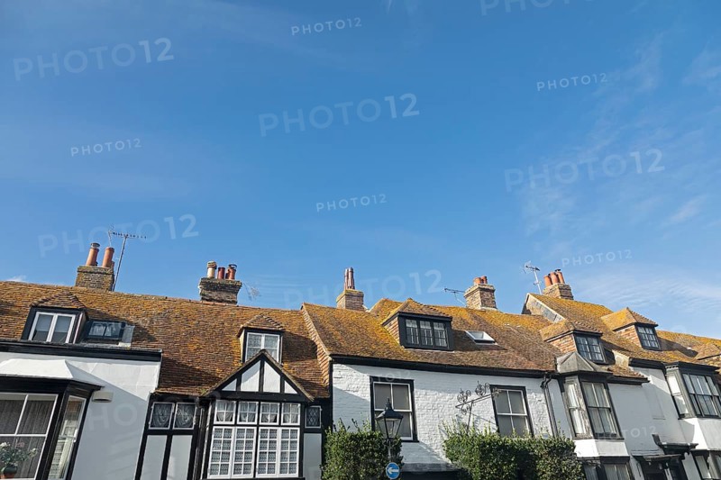 Roofs and Chimneys, Rye, East Sussex, England, United Kingdom, Europe