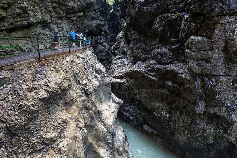 River Breitach and Breitachklamm gorge near Oberstdorf, Oberallgäu, Allgäu, Bavaria, Germany, Europe