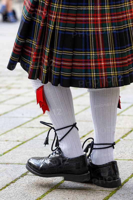 Sheaths, stockings, kilt, Sigmaringen, Baden-Württemberg, Germany, Europe