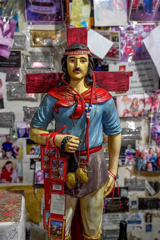 Shrine for the popular saint Antonio Mamerto Gil Núñez, better known as Gauchito Gil, Santuario del Gauchito Gil, Mercedes, Corrientes Province, Argentina, South America