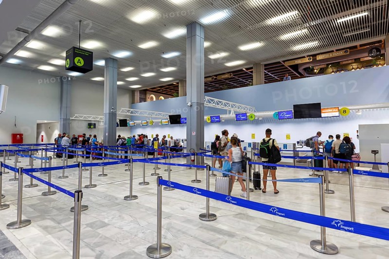 Terminal of Skiathos Airport, Greece, Europe