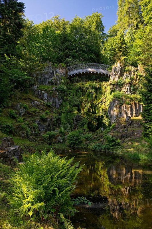 Bergpark Wilhelmshöhe with the Devil's Bridge, UNESCO World Heritage Site, Kassel, Hesse, Germany, Europe