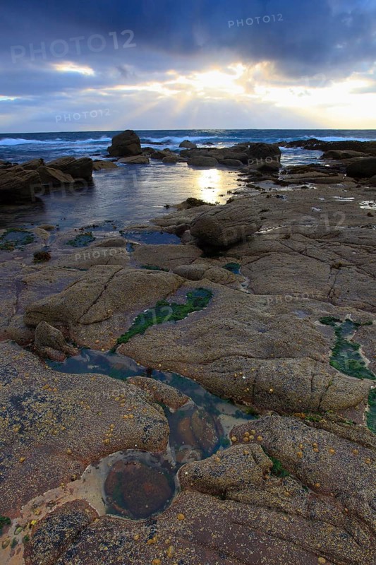 Coast, Tidal pools, Coigach Peninsula, Scotland, Great Britain