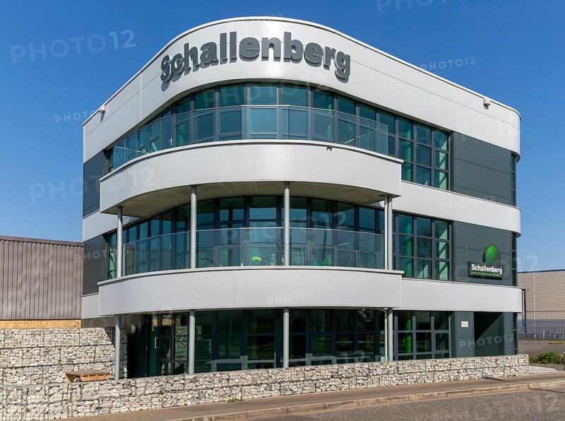 Offices of Schallenberg International freight forwarding, Port of Felixstowe, Suffolk, England, UK
