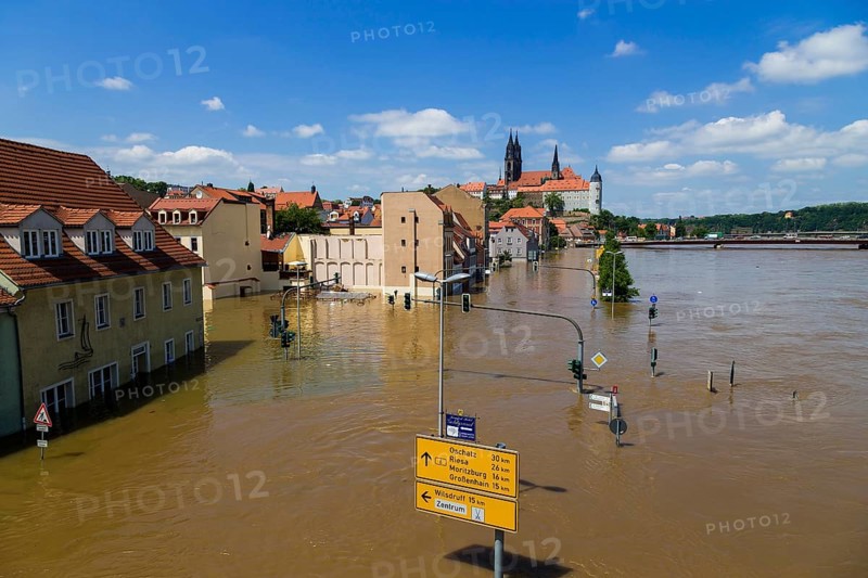 High water in Meissen at its peak