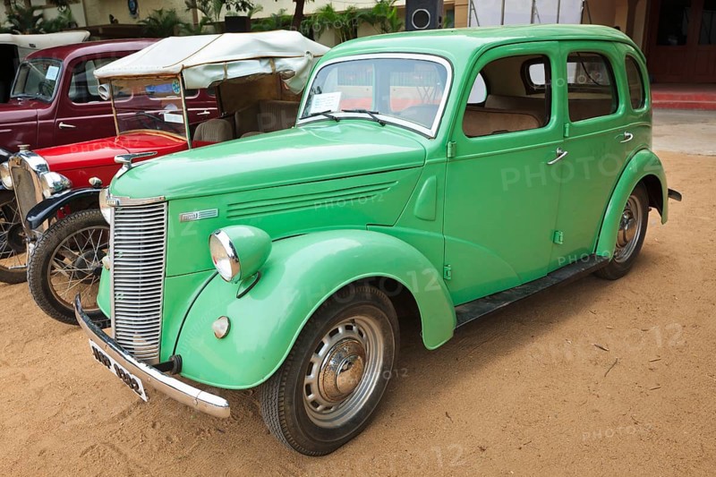 CHENNAI, INDIA, JULY 24: Ford Prefect 1952 (retro vintage car) on Heritage Car Rally 2011 of Madras Heritage Motoring Club at Egmore on July 24, 2011 in Chennai, India, Asia