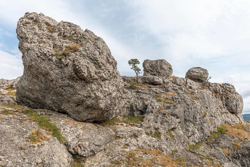 Strangely shaped rocks in the chaos of Nimes le Vieux in the Cevennes National Park. Unesco World Heritage. Fraissinet-de-Fourques, Lozere, France, Europe